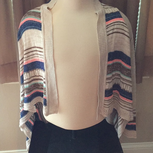 Eyeshadow Sweaters - Juniors Open Front Sweater